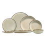 Hermia Vajilla de Porcelana 24 Piezas Canela